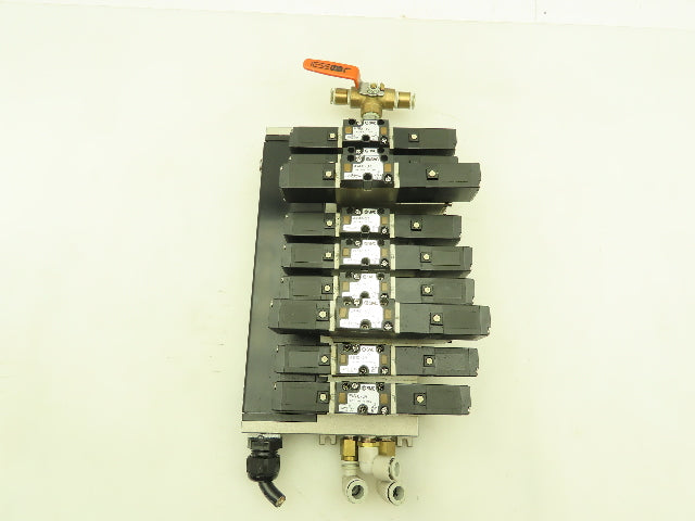 SMC VV5FS2 Plug-In 9-Station Manifold Control Unit VFS2000 Solenoid Valve Bank