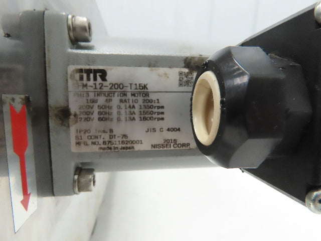 Showa SKM-075L Oil Skimmer 3" Wide Belt 12" Immersed 200V 3Ph Motor 1600 RPM