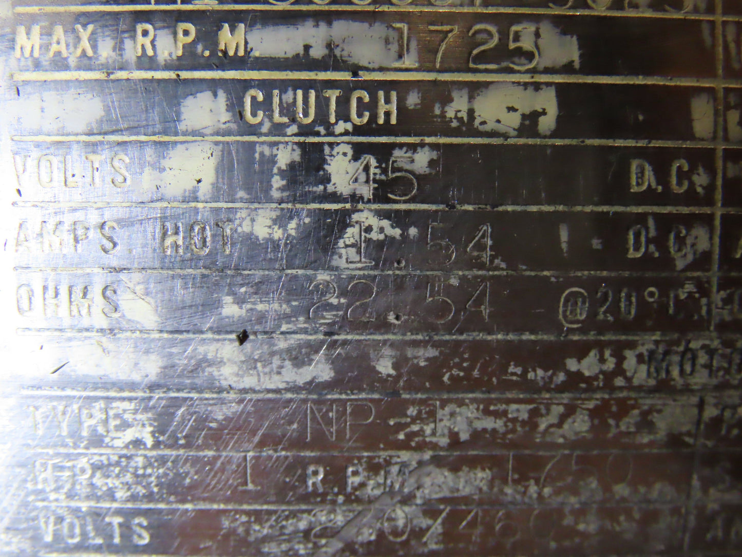 Eaton Dynamatic Ajusto Spede Electric Motor 1Hp 230/460V 1725RPM Brake Clutch