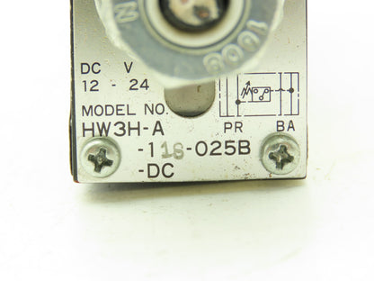 Toyooki Kogyo Hytegra HW3H-A-118-025B-DC Hydraulic Flow Control Throttle Valve