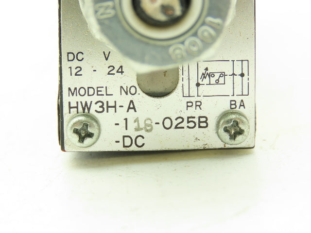 Toyooki Kogyo Hytegra HW3H-A-118-025B-DC Hydraulic Flow Control Throttle Valve