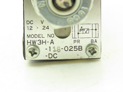 Toyooki Kogyo Hytegra HW3H-A-118-025B-DC Hydraulic Flow Control Throttle Valve