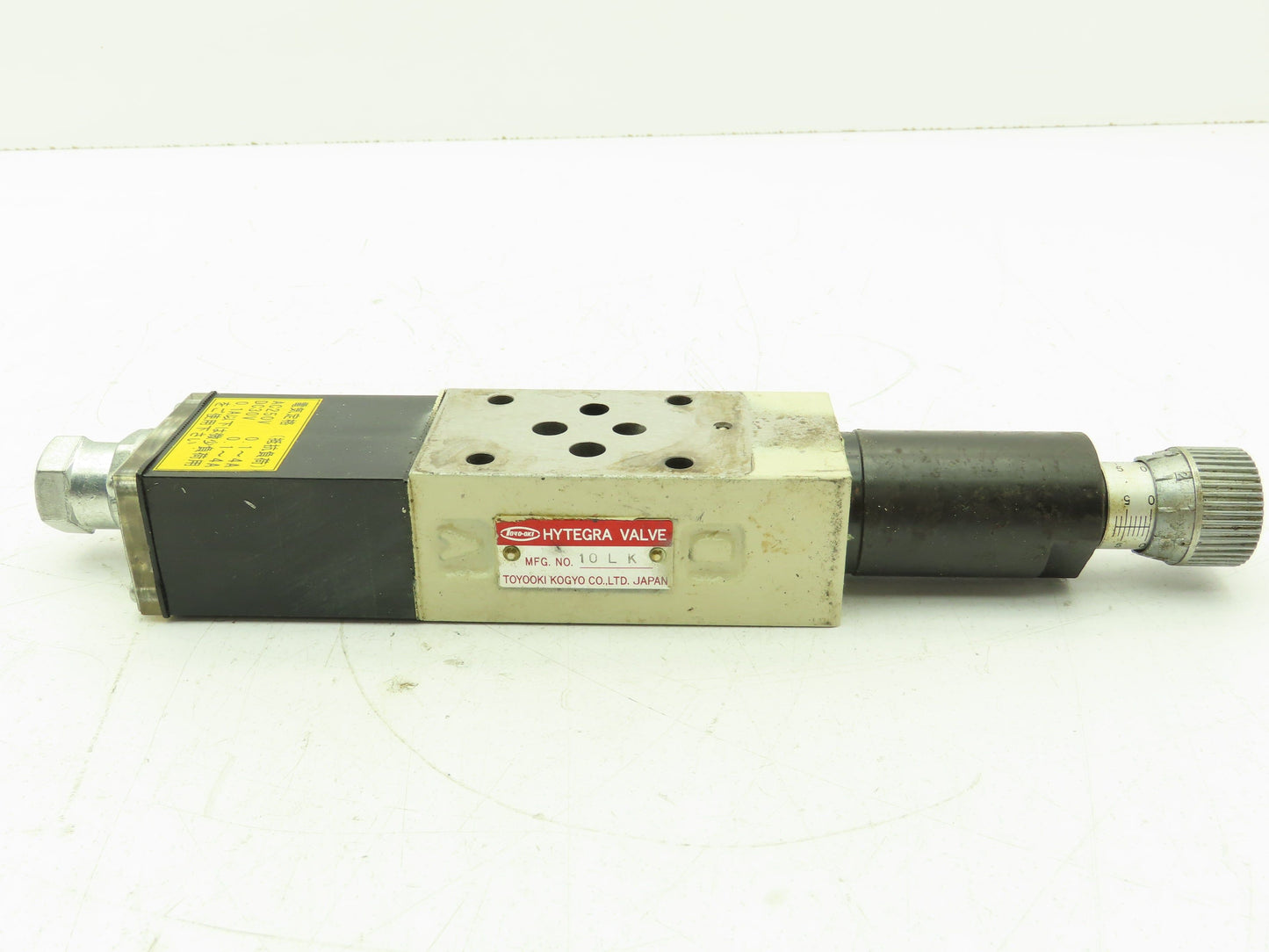 Toyooki Kogyo Hytegra HW3H-A-118-025B-DC Hydraulic Flow Control Throttle Valve