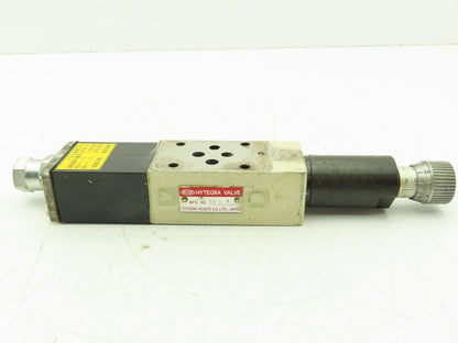 Toyooki Kogyo Hytegra HW3H-A-118-025B-DC Hydraulic Flow Control Throttle Valve