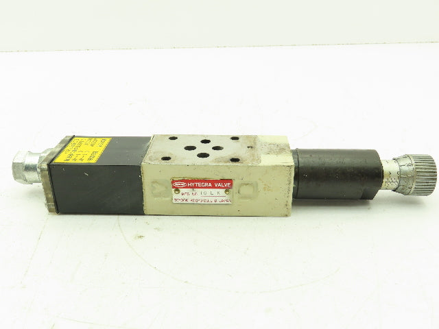 Toyooki Kogyo Hytegra HW3H-A-118-025B-DC Hydraulic Flow Control Throttle Valve