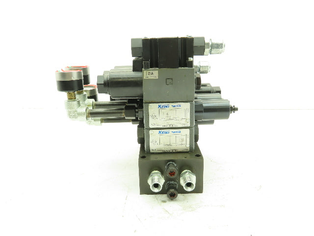Tokyo Keiki DG4SM / TGMX2 Directional Control Solenoid Relief Valve Stack 24V