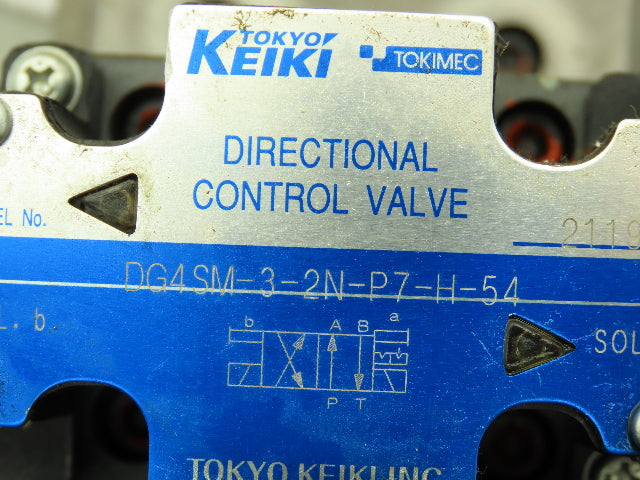 Tokyo Keiki DG4SM / TGMX2 Directional Control Solenoid Relief Valve Stack 24V