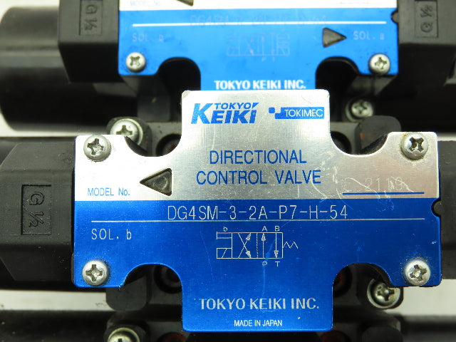 Tokyo Keiki DG4SM / TGMX2 Directional Control Solenoid Relief Valve Stack 24V