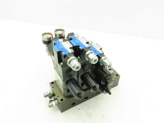 Tokyo Keiki DG4SM / TGMX2 Directional Control Solenoid Relief Valve Stack 24V