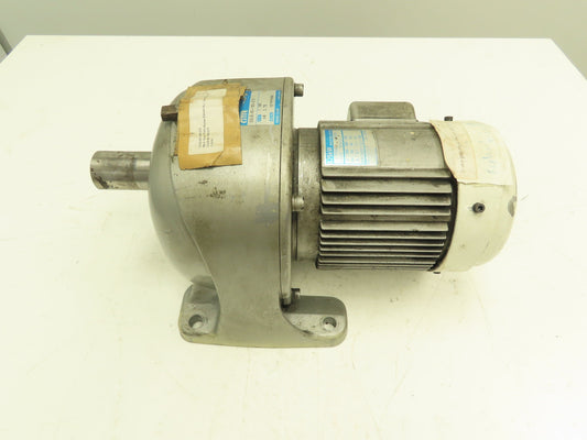 Nissei G3LB-40-160-075 GTR Gearmotor 160:1 0.75kw 220V 3 Ph 10.8 RPM DC Brake