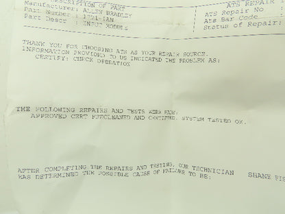 Allen Bradley 1771-IAN AC Input Module 85-138 VAC