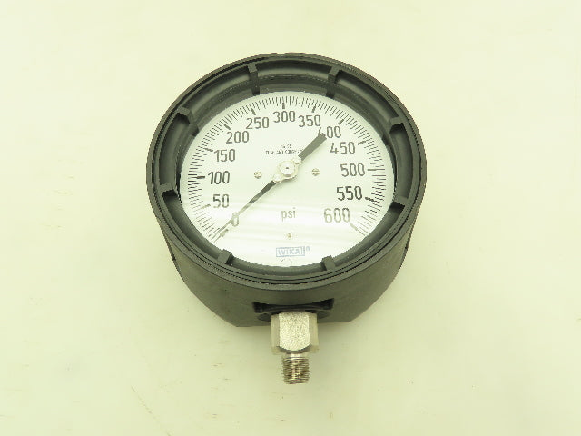 Wika Instrument 9834630 Pressure Gauge 4.5" 1/4" NPT 600PSI