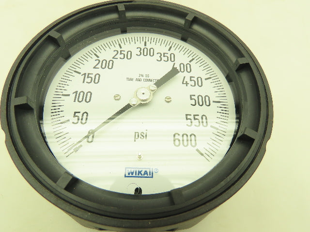 Wika Instrument 9834630 Pressure Gauge 4.5" 1/4" NPT 600PSI