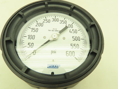 Wika Instrument 9834630 Pressure Gauge 4.5" 1/4" NPT 600PSI
