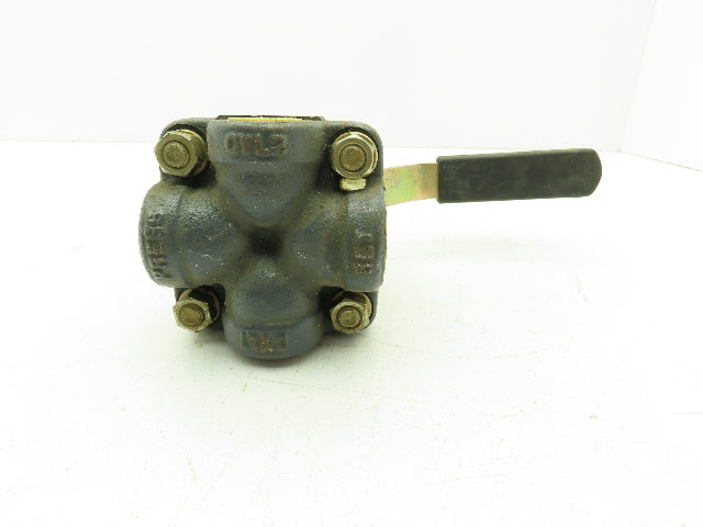 Barksdale 203R6HC3 Shear-Seal Directional Control Valve 4-Way 3-Pos 1/2" NPT