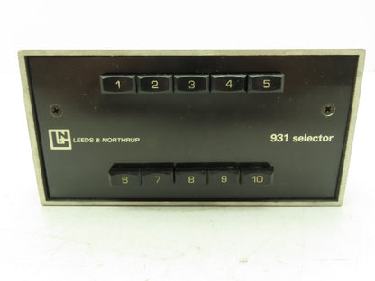Leeds Northrup 931 Temperature Selector Doric Model 405A 10 Button Trendicators