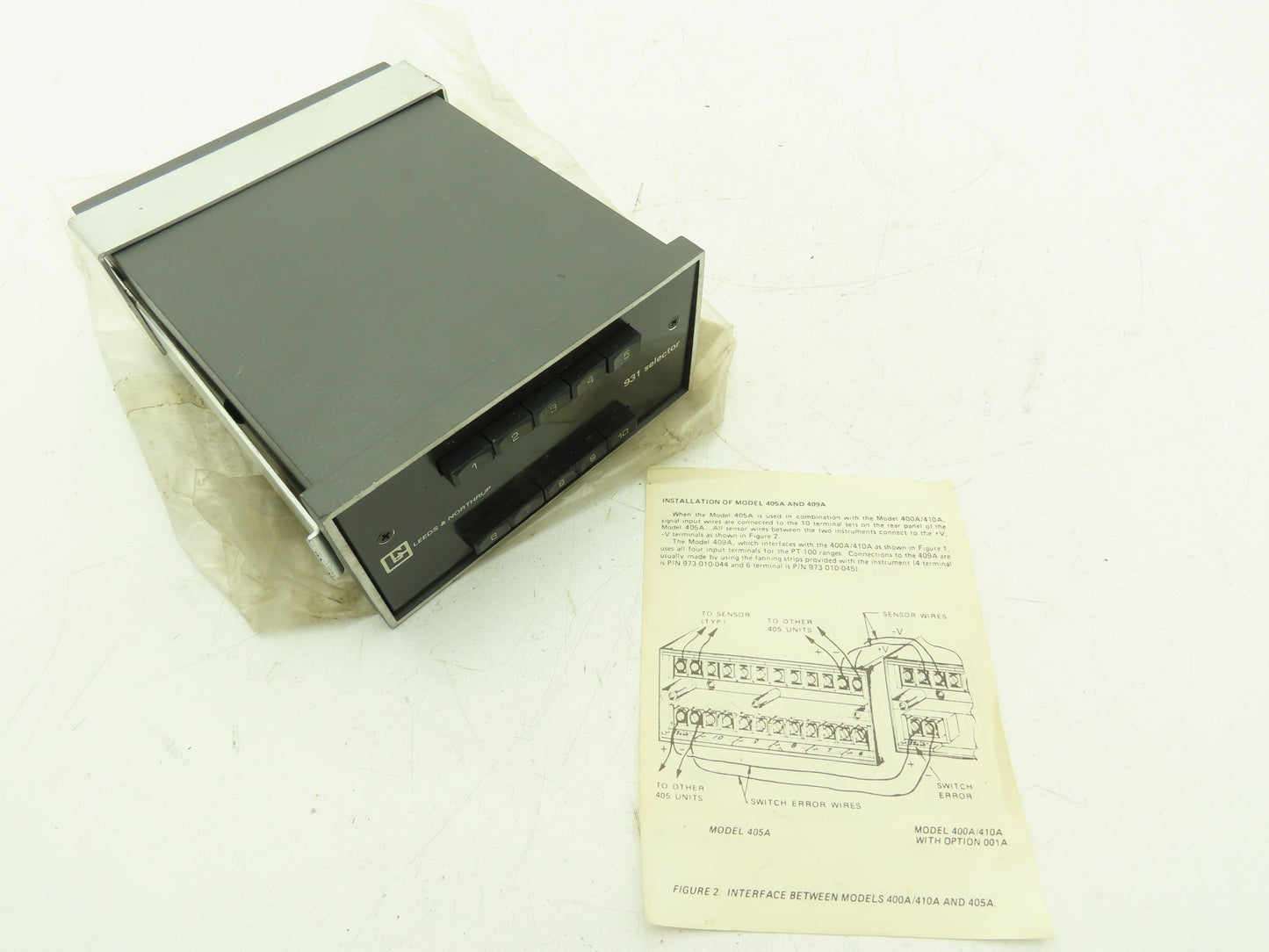Leeds Northrup 931 Temperature Selector Doric Model 405A 10 Button Trendicators