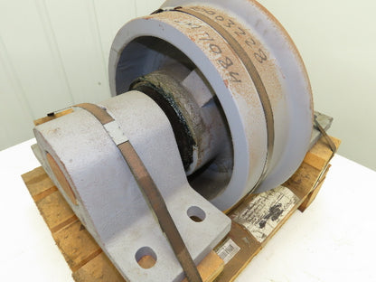 Locomotive Wheel Railway Car Tolley 14" x 4" Cast Iron Pillow Block 14x6"