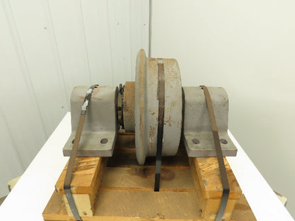 Locomotive Wheel Railway Car Tolley 14" x 4" Cast Iron Pillow Block 14x6"