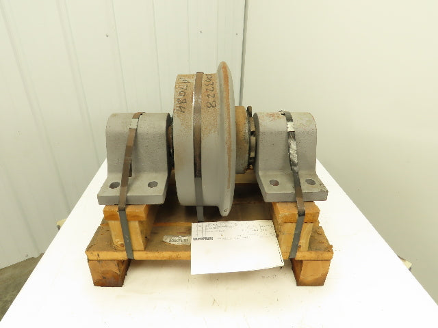 Locomotive Wheel Railway Car Tolley 14" x 4" Cast Iron Pillow Block 14x6"