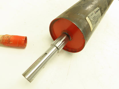 Automotion Conveyor 6"x 22.5" Crowned Drum Roller Drive Pulley Welded Shaft