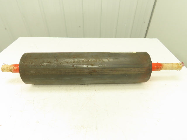 Automotion Conveyor 6"x 22.5" Crowned Drum Roller Drive Pulley Welded Shaft