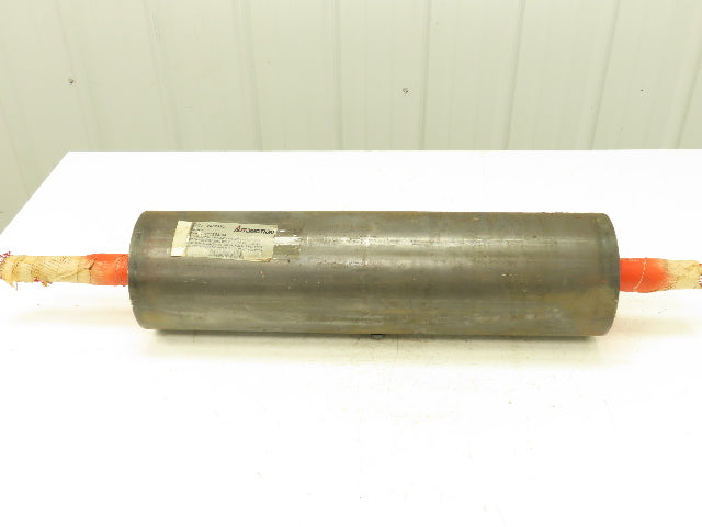 Automotion Conveyor 6"x 22.5" Crowned Drum Roller Drive Pulley Welded Shaft