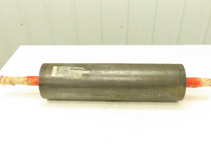 Automotion Conveyor 6"x 22.5" Crowned Drum Roller Drive Pulley Welded Shaft