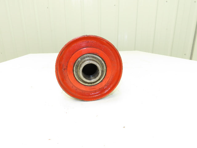 Automotion Conveyor 5"x 34.5" Crowned Drum Roller Drive Pulley Bearing Hub Bore