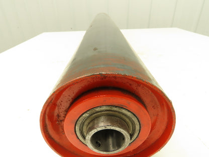 Automotion Conveyor 5"x 34.5" Crowned Drum Roller Drive Pulley Bearing Hub Bore