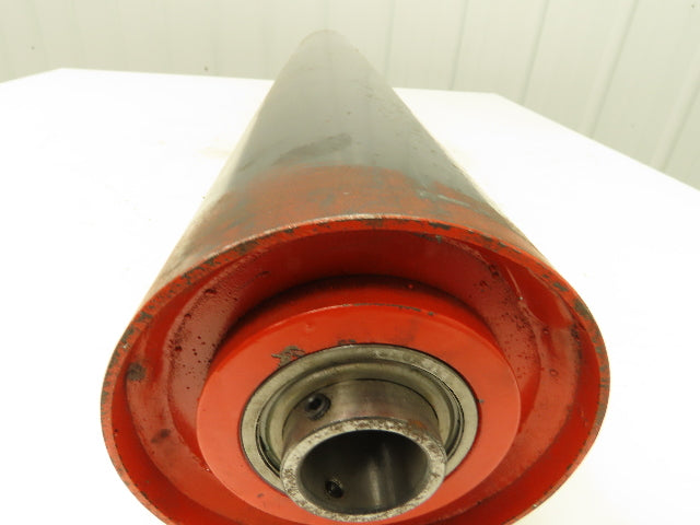 Automotion Conveyor 5"x 34.5" Crowned Drum Roller Drive Pulley Bearing Hub Bore