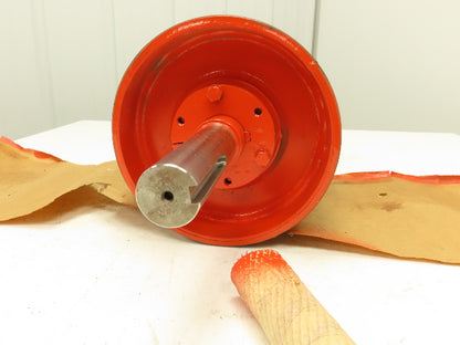 Automotion Conveyor 8"x 10.5" Crowned Lagged Drum Roller Drive Pulley QD Hub