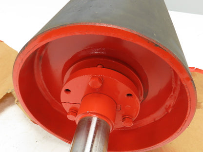 Automotion Conveyor 8"x 10.5" Crowned Lagged Drum Roller Drive Pulley QD Hub