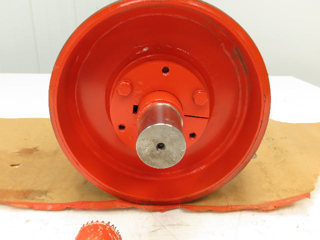 Automotion Conveyor 8"x 10.5" Crowned Lagged Drum Roller Drive Pulley QD Hub