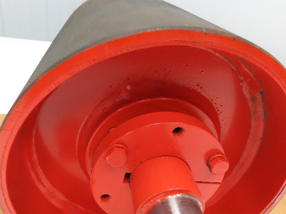 Automotion Conveyor 8"x 10.5" Crowned Lagged Drum Roller Drive Pulley QD Hub