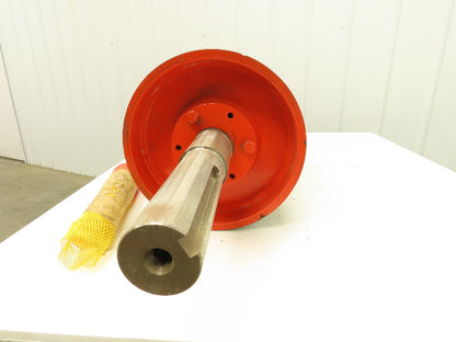 Automotion Conveyor 12"x 34.5" Crowned Lagged Drum Roller Drive Pulley QD Hub