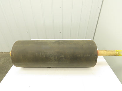 Automotion Conveyor 12"x 34.5" Crowned Lagged Drum Roller Drive Pulley QD Hub
