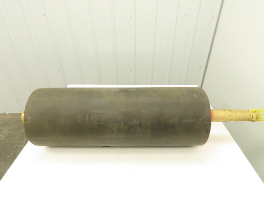 Automotion Conveyor 12"x 34.5" Crowned Lagged Drum Roller Drive Pulley QD Hub
