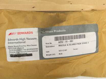 Edwards Speedivac 2 Single Stage Sliding Vane Vacuum Pump Tyco 115V 1PH