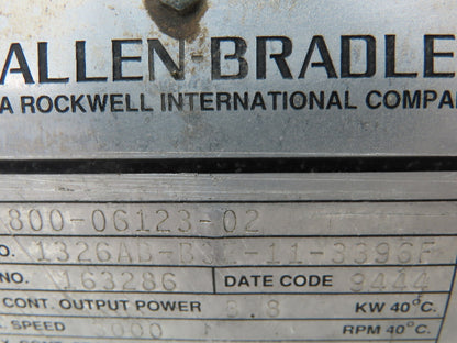 Allen Bradley 1326AB-B3E-11-3396F AC Servo Motor 5Hp 3.8KW 3000 RPM 90VDC Brake