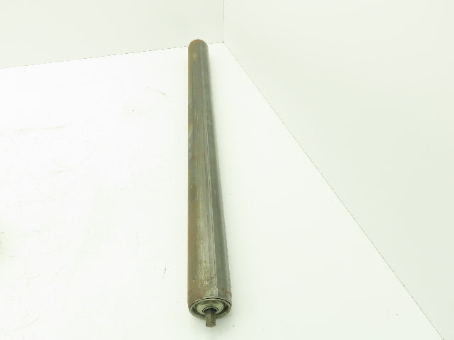 Steel Gravity Conveyor Roller 2"x 27" BF 7/16" Hex Shaft  -Lot of 5