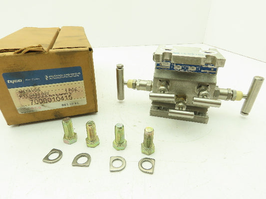 Tyco M6TAVDS Natural Gas Manifold 5 Valve 316 Stainless Steel