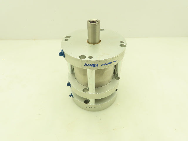 Bimba FOP-1251.25/1.25-4 Flat-1 Pneumatic Cylinder 4" Bore 2.5" Stroke 1" Shaft