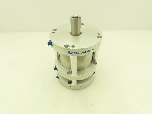 Bimba FOP-1251.25/1.25-4 Flat-1 Pneumatic Cylinder 4" Bore 2.5" Stroke 1" Shaft