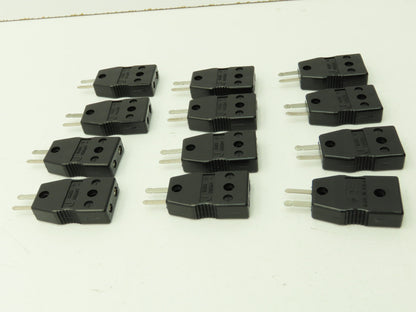 Omega Type J 2-Pin Female Thermocouple Connector Plug   Lot of 12