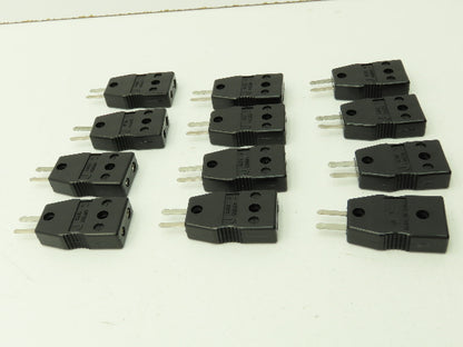 Omega Type J 2-Pin Female Thermocouple Connector Plug   Lot of 12