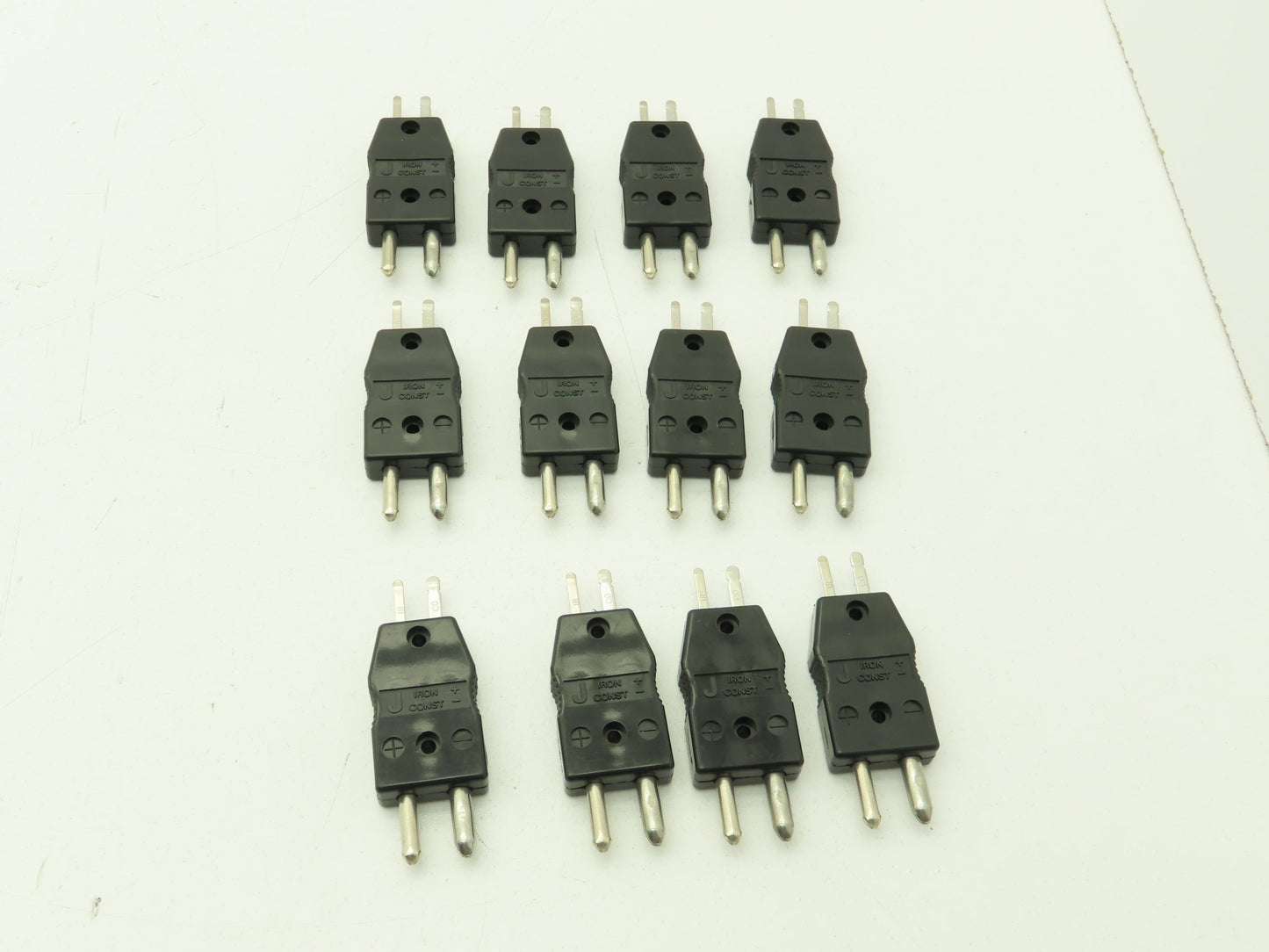 Omega Type J 2-Pin Male Thermocouple Connector Plug   Lot of 12