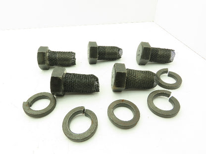 B&B A449 Alloy Steel Heavy Hex Head Coarse Thread Bolt 1-3/4-5 x 2-7/8" Lot of 5