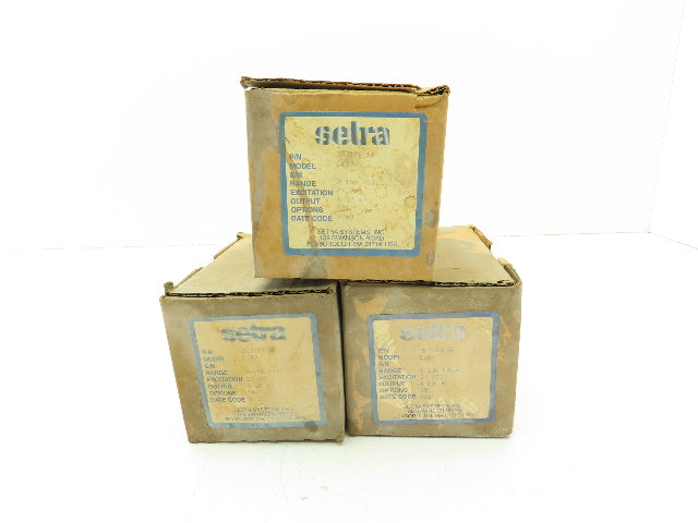 Setra C207 Liquid Pressure Transducer Sensor 0-100 PSI 24 VDC In / 4-20mA Out