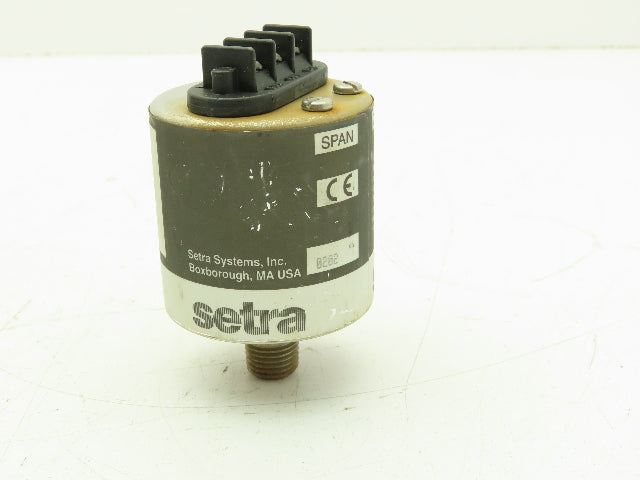 Setra C207 Liquid Pressure Transducer Sensor 0-100 PSI 24 VDC In / 4-20mA Out
